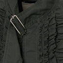 Ruffled Belt Dress Shirt