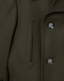 Wool Melton Pea Coat