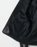 COLLARLESS LEATHER BLOUSON