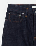 SLUB DENIM STRAIGHT PANTS