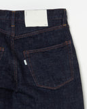 SLUB DENIM STRAIGHT PANTS
