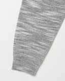 MELANGE CREW NECK KNIT PULLOVER