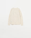 MELANGE CREW NECK KNIT PULLOVER
