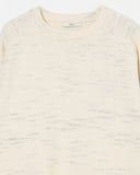 MELANGE CREW NECK KNIT PULLOVER