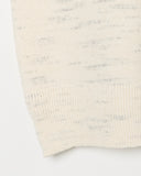 MELANGE CREW NECK KNIT PULLOVER