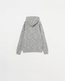 MELANGE KNIT HOODIE