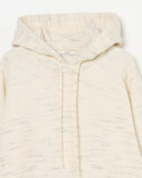 MELANGE KNIT HOODIE