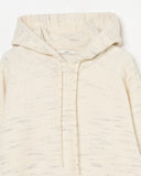 MELANGE KNIT HOODIE