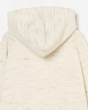 MELANGE KNIT HOODIE