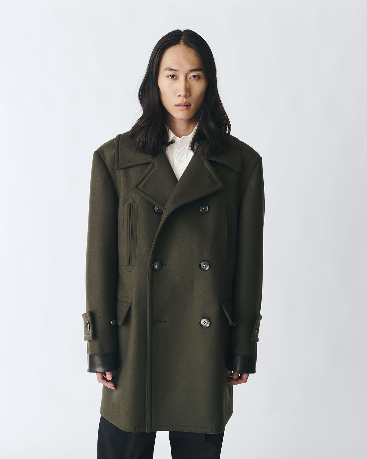 Wool Melton Pea Coat - ウールメルトン ピーコート｜DDDD（ディフォー