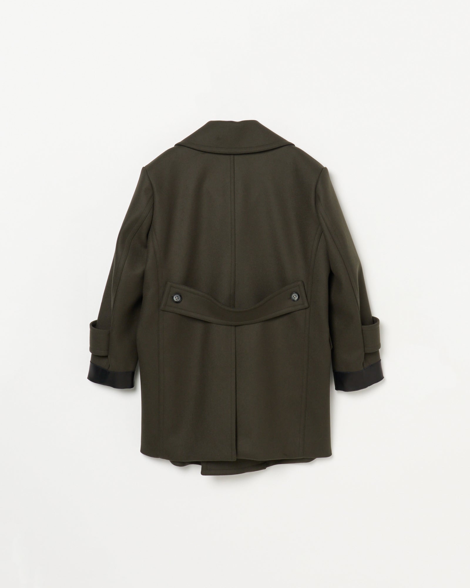 DANTON ウールピーコート サイズ40 オリーブ Wool Melton Pea Coat - ウールメルトン ピーコート｜DDDD（ディフォー