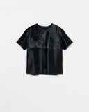 Hair‑On Leather Tee