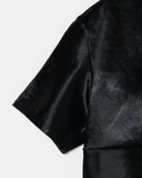 Hair‑On Leather Tee
