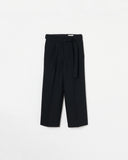 Wool Three-tuck Trousers