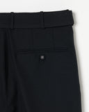 Wool Three-tuck Trousers