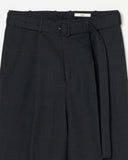 Wool Three-tuck Trousers