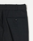 Wool Three-tuck Trousers
