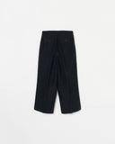 Silk Three-tuck Trousers