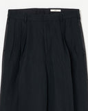 Silk Three-tuck Trousers