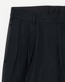 Silk Three-tuck Trousers