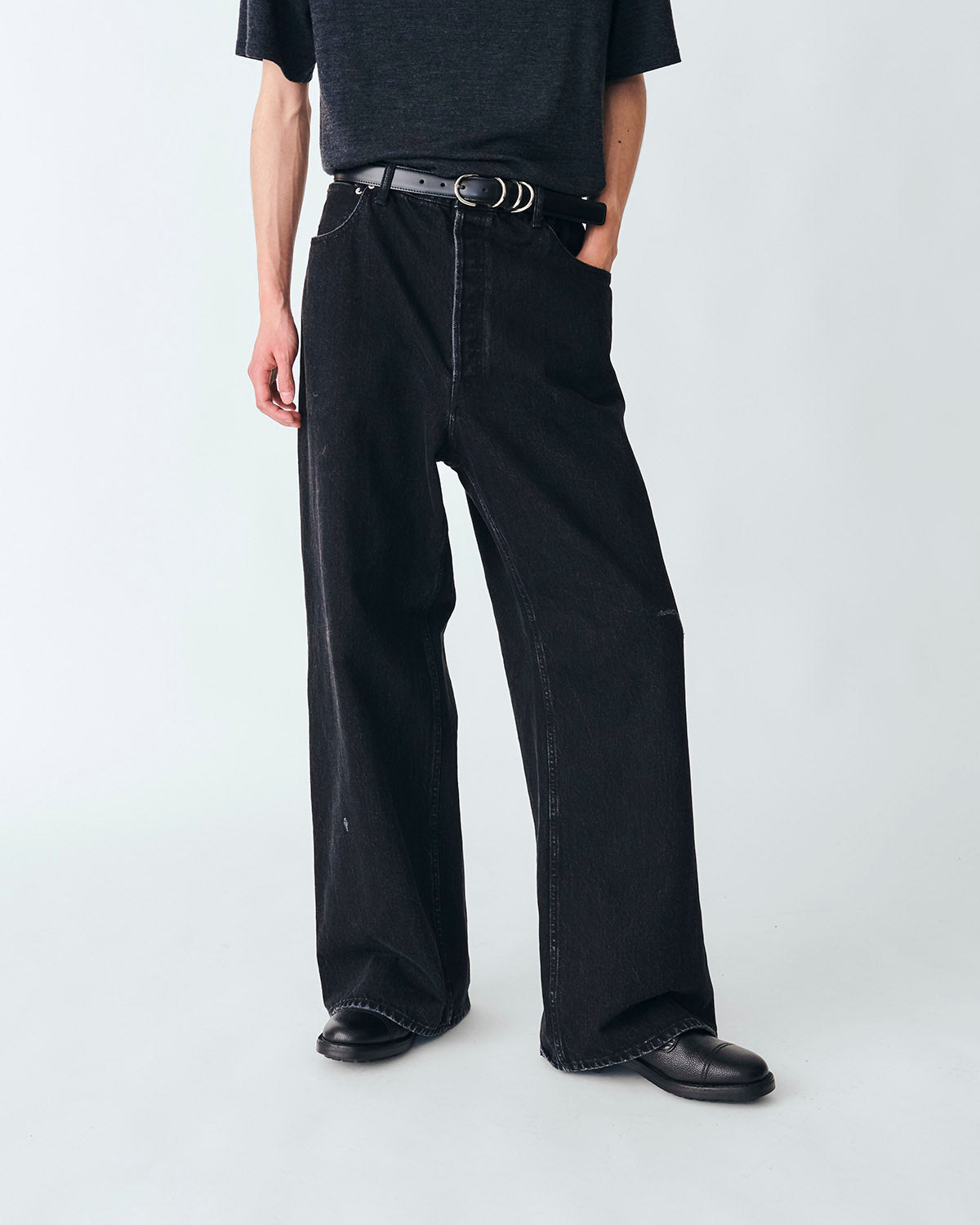 Wide Denim Pants