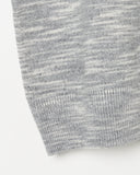MELANGE CREW NECK KNIT PULLOVER