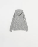 MELANGE KNIT HOODIE
