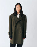 Wool Melton Pea Coat