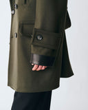 Wool Melton Pea Coat