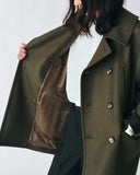 Wool Melton Pea Coat