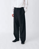 Wool Three-tuck Trousers