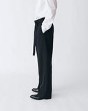 Wool Three-tuck Trousers