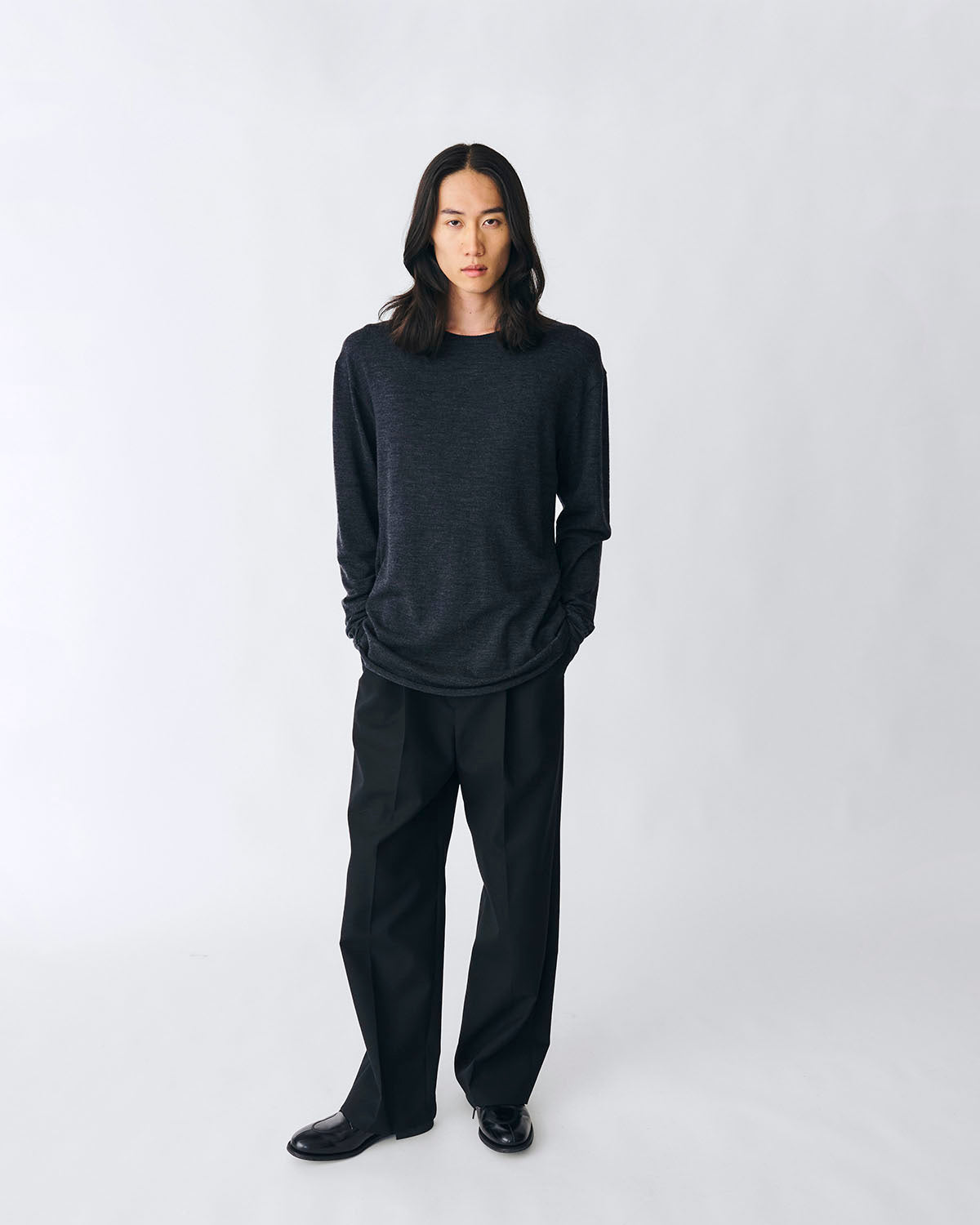 Merino Wool L/S T-Shirt - メリノウール ロングスリーブTシャツ｜DDDD