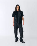 Hair‑On Leather Tee