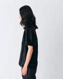 Hair‑On Leather Tee