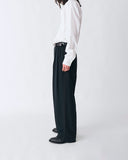 Silk Three-tuck Trousers
