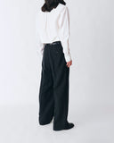 Silk Three-tuck Trousers