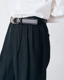 Silk Three-tuck Trousers
